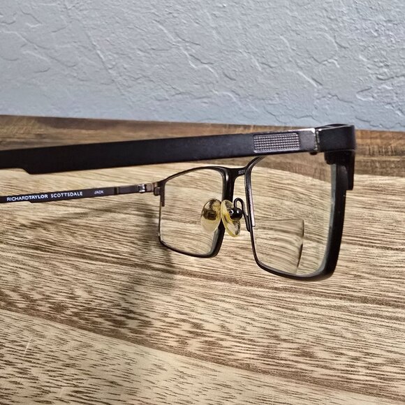 Richard Taylor Scottsdale  Jack Eyeglasses Matte Brown 55-16-140 Frame READ - Picture 10 of 13